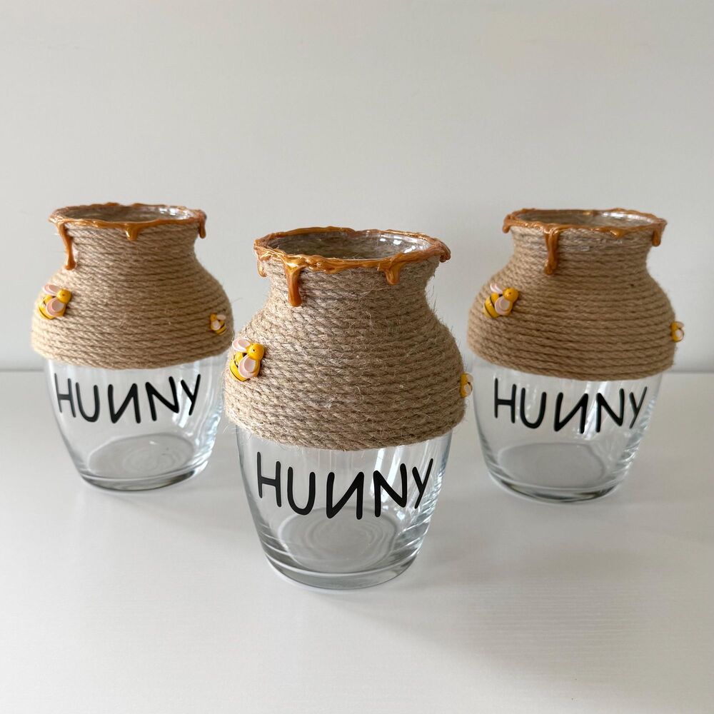 Handmade Winnie the Pooh Honey Pot Vase, Baby Shower Decor, Birthday Party